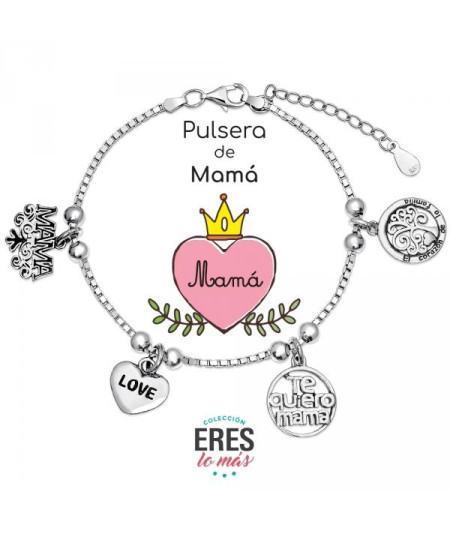 Pulsera de Mamá Plata  Joyerías Mezea Promojoya