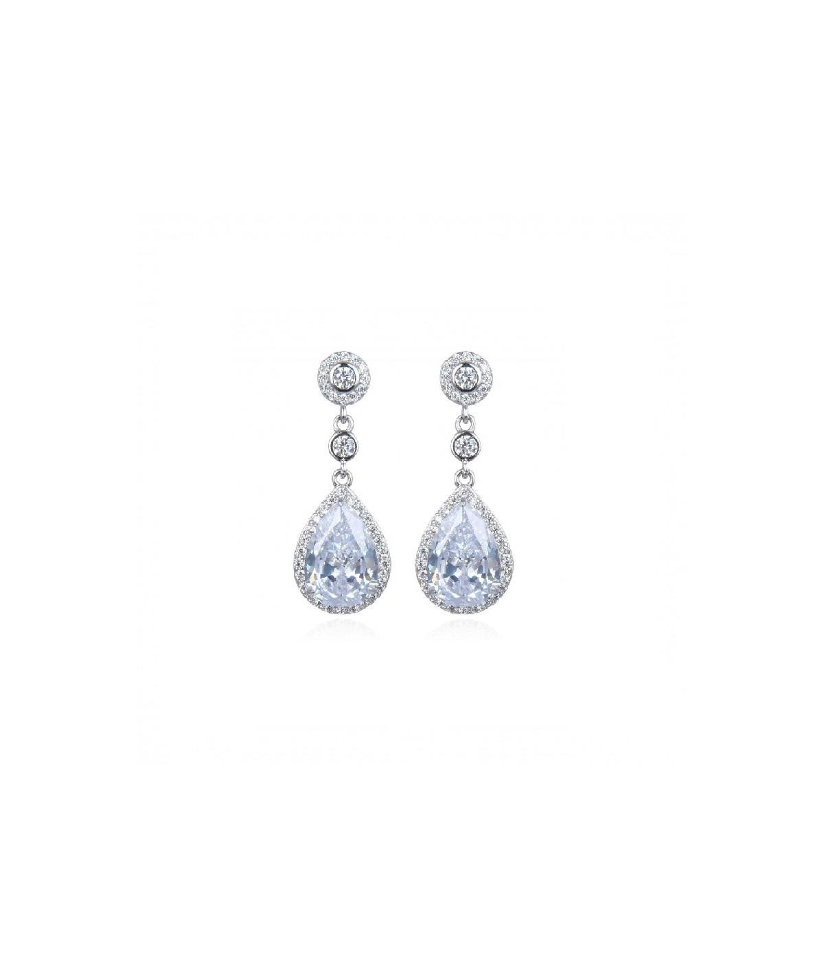 Pendientes Bride's Day Plata