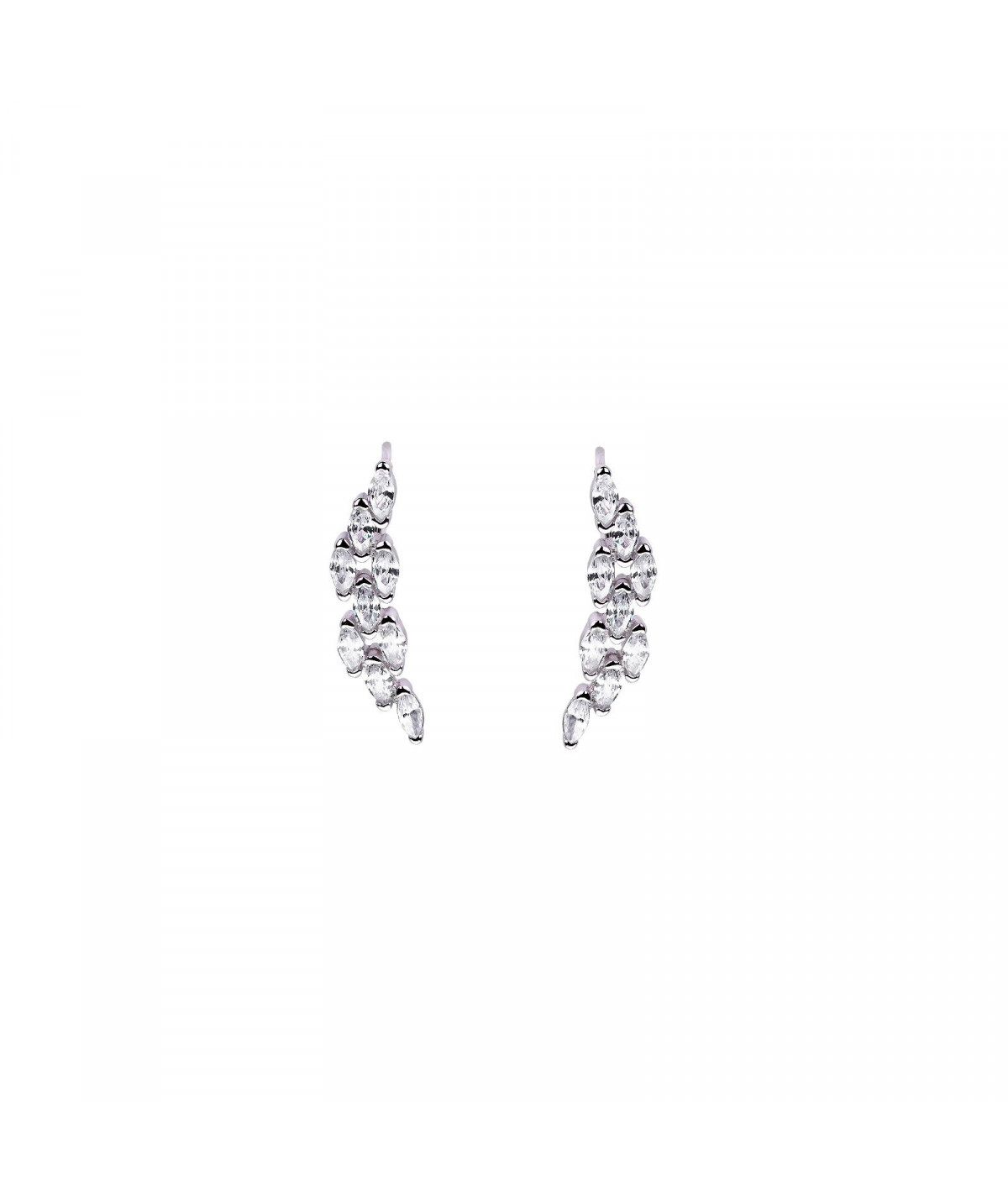 Pendientes Trepadores Genuinos Plata