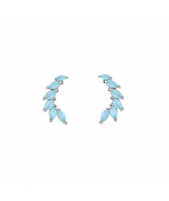 Pendientes Gala Azul Plata