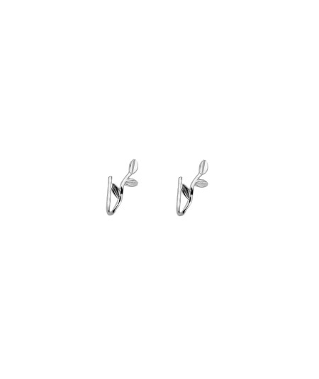 Pendientes Flora Plata