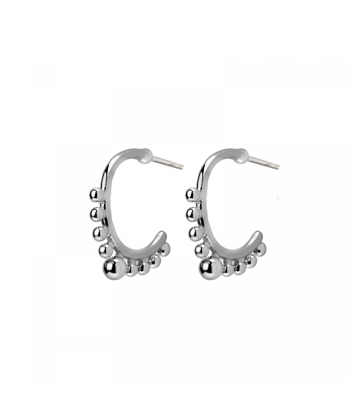 Pendientes Aros Mañana Temprana Plata