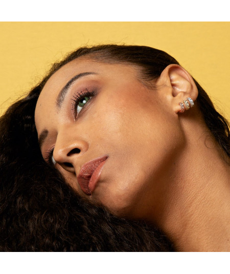 Pendientes Aro Momento Rosa