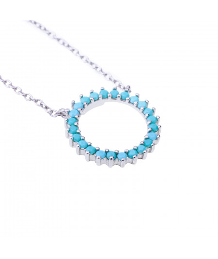 Collar Real Turquesa Plata
