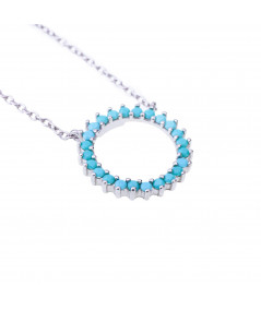 Collar Real Turquesa Plata