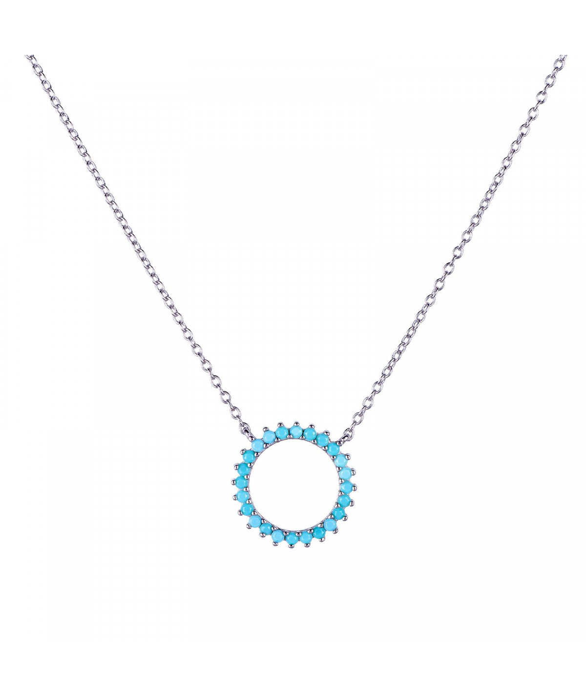 Collar Real Turquesa Plata