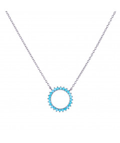 Collar Real Turquesa Plata