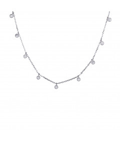 Collar Caricia Blanca Plata