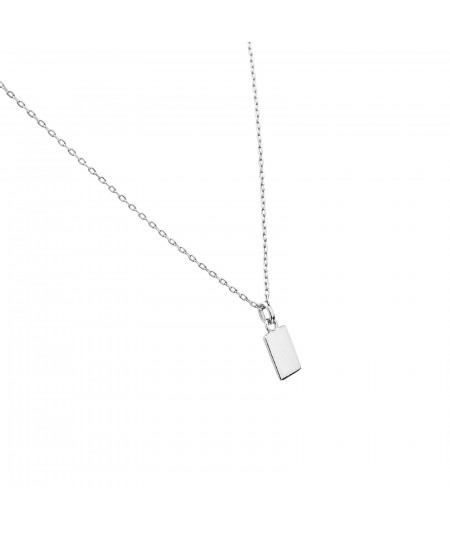 Collar Rectangular Plata