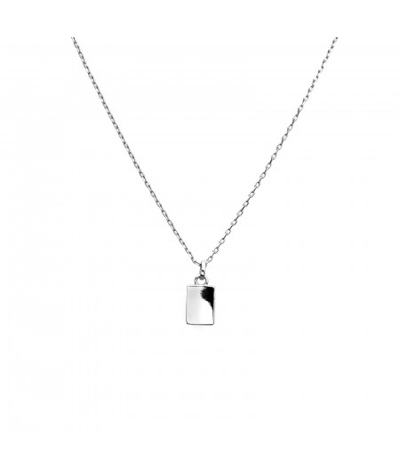 Collar Rectangular Plata