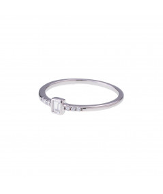 Anillo Solitario Aire Fresco Plata