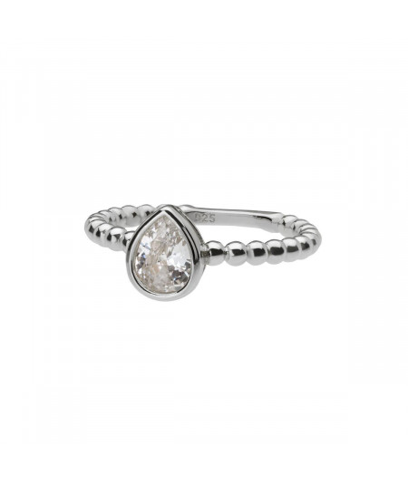 Anillo Lágrima Plata
