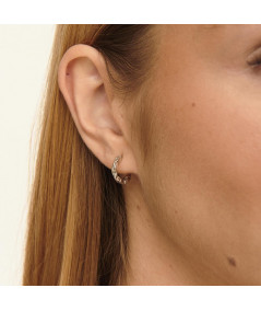 Pendientes Aro Océano Plata