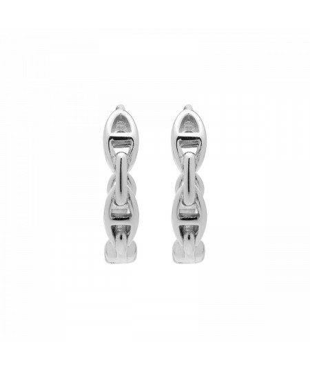 Pendientes Aro Océano Plata