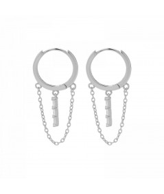 Pendientes Aro Fantasía Plata
