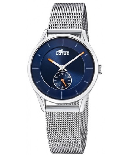 Reloj mujer correa de acero y esfera azul - LOTUS