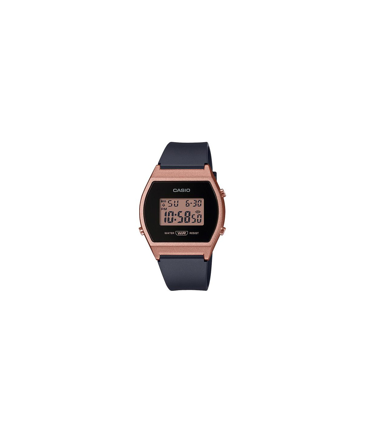 Reloj Casio Vintage Digital Mujer Negro y Rosa LW-204-1AEF