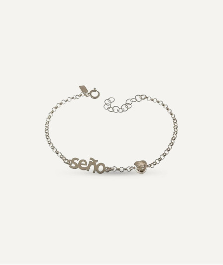 Pulsera Seño Corazón Plata