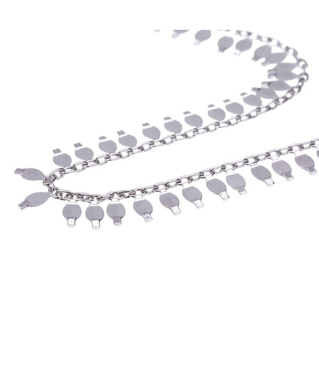 Collar Choker Natural Plata