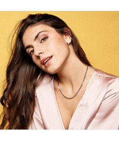 Collar Choker Natural Plata