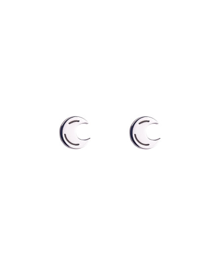 Pendientes Little Moon Plata