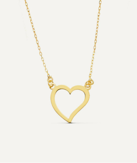 Collar Corazón Oro 18K