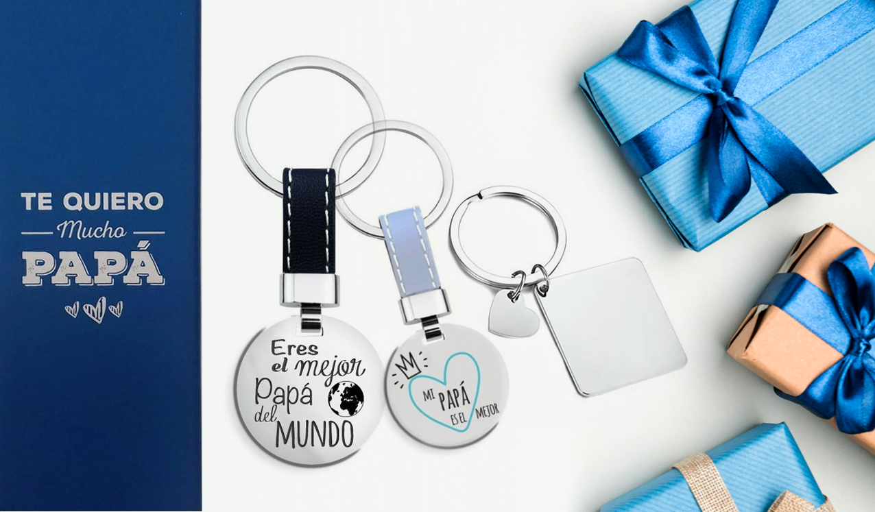 Regalo Día del Padre - Llaveros Personalizables