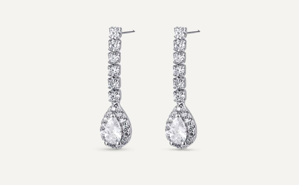 Pendientes largos Boda - Mezea by Brelery