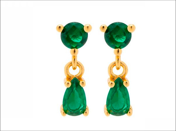 Conjunto de Joyas Verde - de Mezea by Brelery