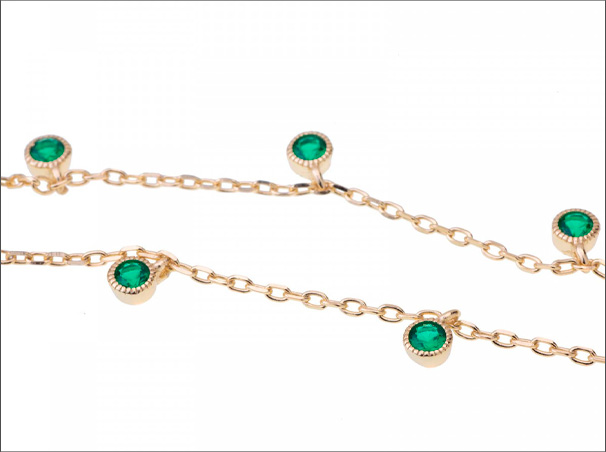 Conjunto de Joyas Verde - de Mezea by Brelery