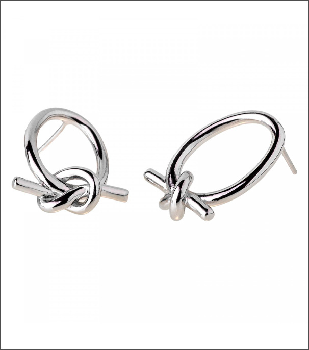 Pendientes Grandes Plata Tendencia Otoño 2023 - de Mezea by Brelery