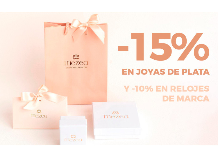 Aprovecha los descuentos del 15% en todas las joyas de plata